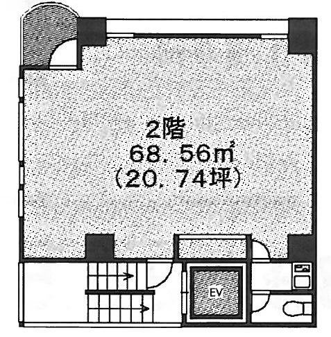 佐藤ビルディング2F 間取り図