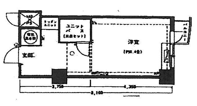 ハイシティ代々木306 間取り図