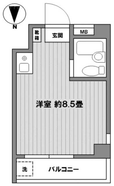 ラパシオン下北沢ビル401 間取り図