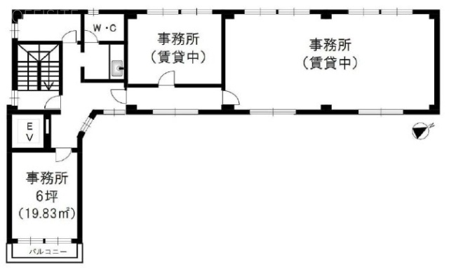 千代川ビル6F 間取り図