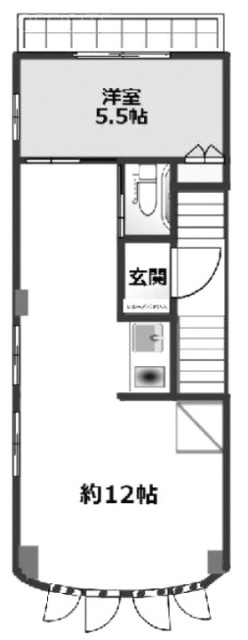 かね美ビル2F 間取り図