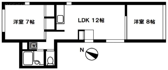 広尾パーソンビル302 間取り図