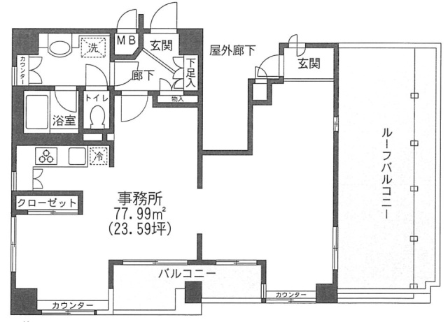 AXIA原宿6F 間取り図