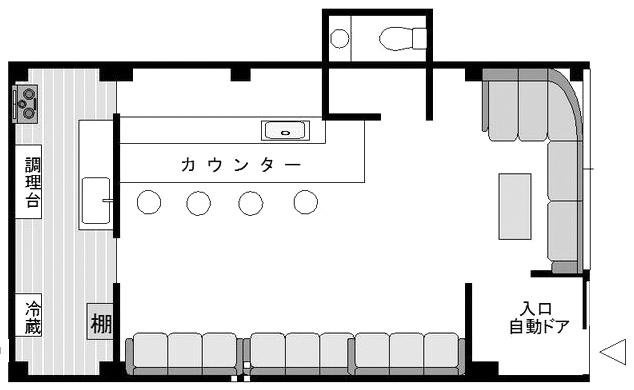 高澤ビル1F 間取り図