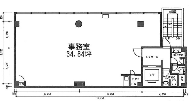 井門新宿御苑ビル3F 間取り図
