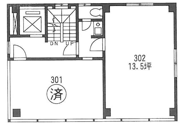 山梅ビル302 間取り図