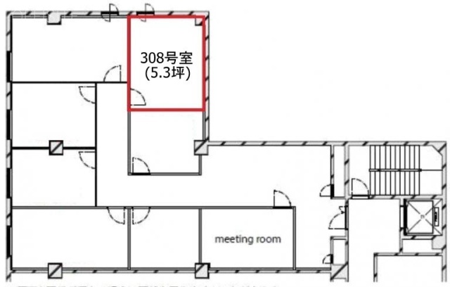 アサヒビル308 間取り図