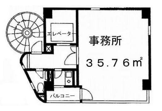 クレスト御苑ビル4F 間取り図