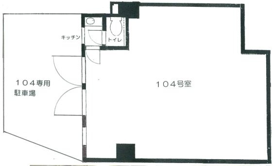 パレス北参道104 間取り図