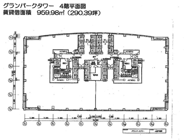 グランパークタワー4F 間取り図