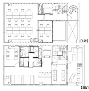 BizSQUARE 神田5F~6F 間取り図