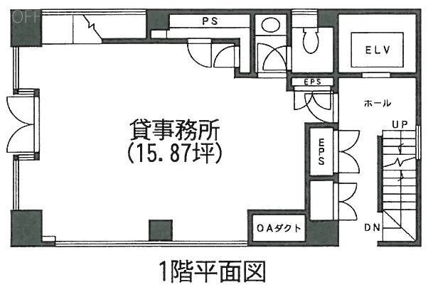 神田STビル1F 間取り図