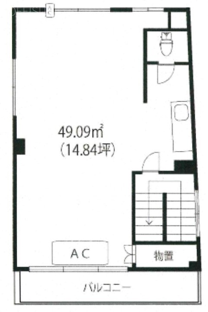 星野円山ビル2F 間取り図