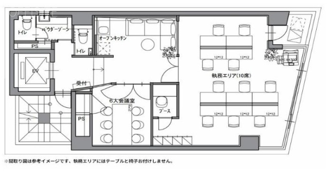 JPーBASE神田2F 間取り図