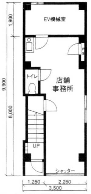 山崎ビル1F 間取り図