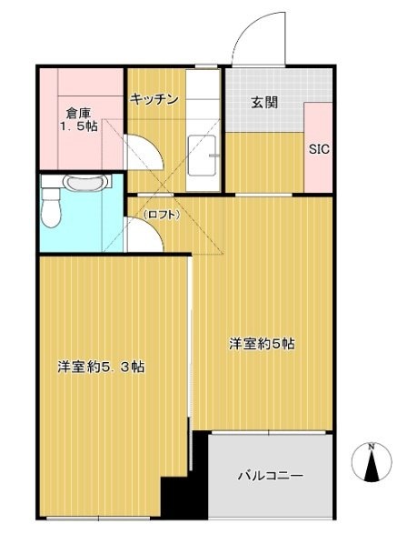 寿泉堂ビル302 間取り図