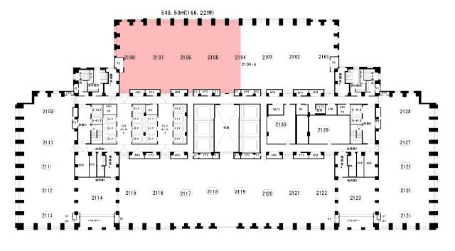 山王パークタワー21F 間取り図