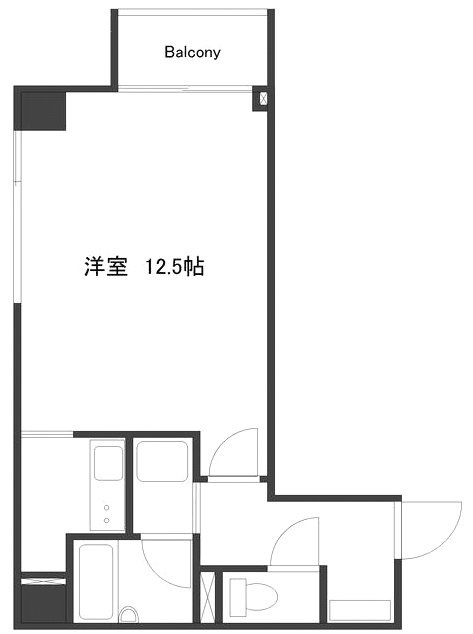 市ヶ谷グリーンプラザ201 間取り図