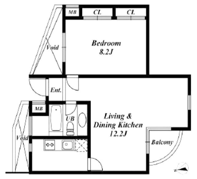 ザ・ピーク6F 間取り図