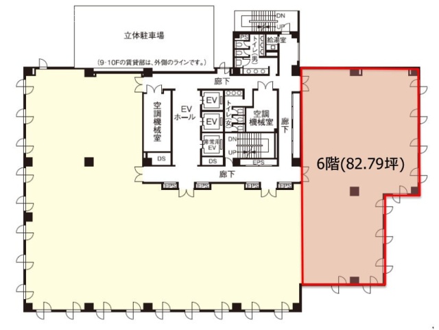 板橋センタービル6F 間取り図