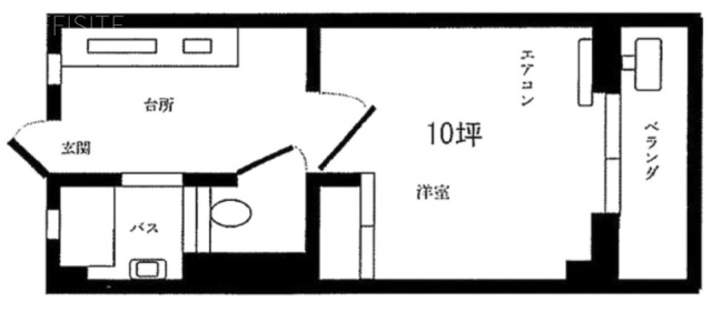 桧山第1ビル203 間取り図