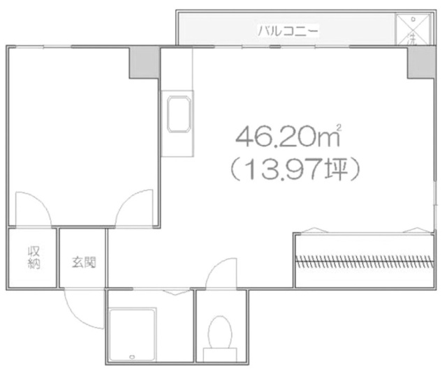 リリーハイツ403 間取り図