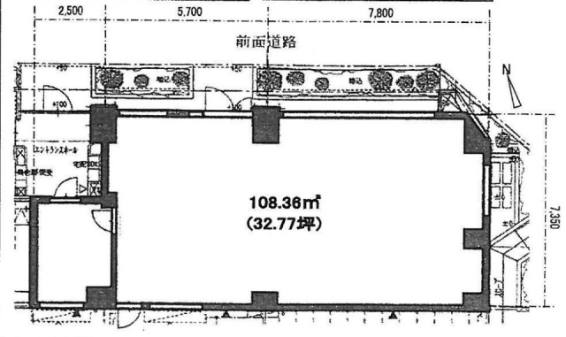 ベルヴェデール柿の木坂ビル1F 間取り図