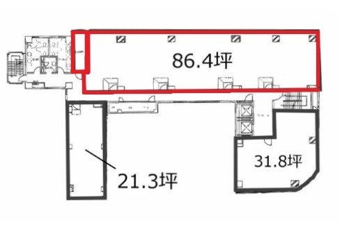 ジブラルタ生命五反田ビル3F 間取り図