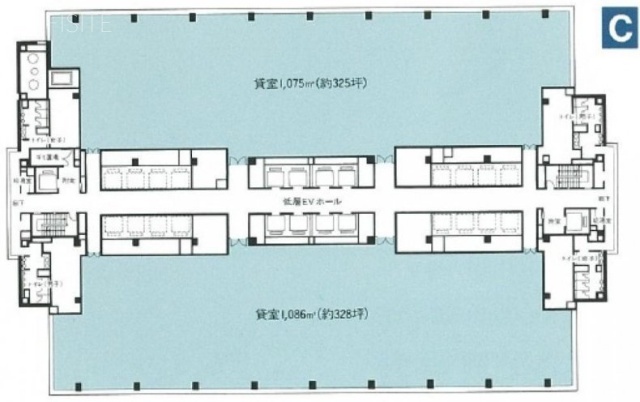 品川インターシティC棟4F 間取り図