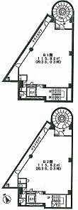 四谷4丁目32番4号ビルB1F 間取り図