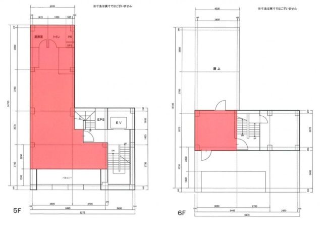 銀座アートビル5F～6F 間取り図