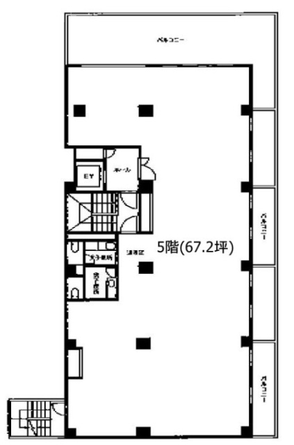 中島ビル5F 間取り図