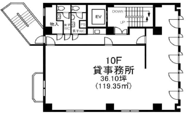 KSビル10F 間取り図