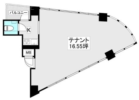 フロンティアワンビル2F 間取り図