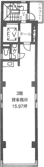 淡路町広瀬ビル3F 間取り図