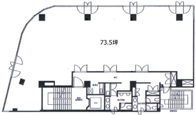 長者町朝日ビル8F 間取り図