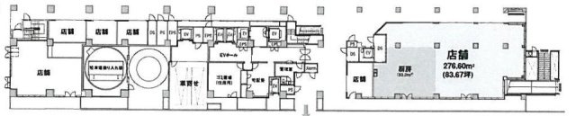 新橋プラザビル1F 間取り図