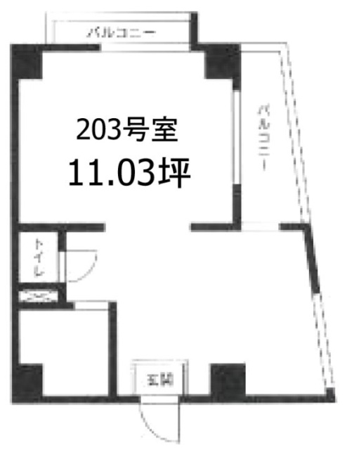 フジハウスビル203 間取り図