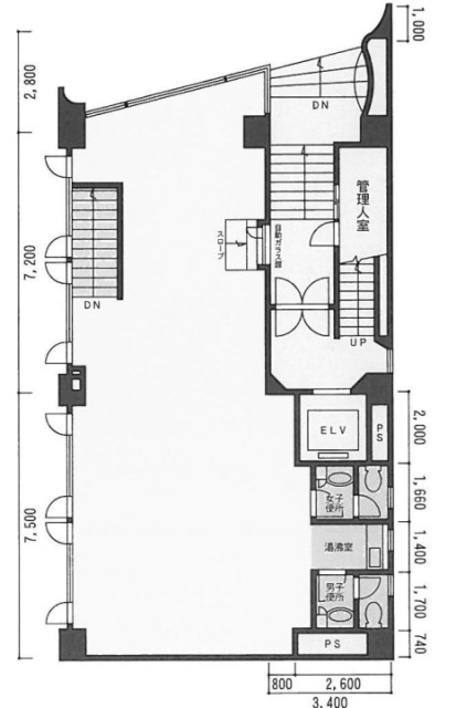 麹町三幸ビル1F 間取り図