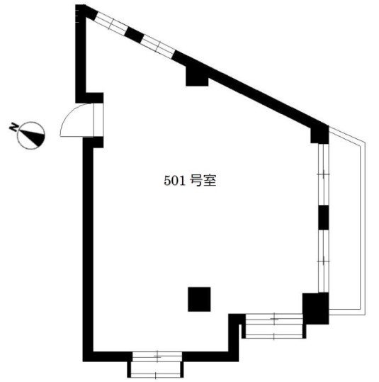 東通パークビュープラザ501 間取り図