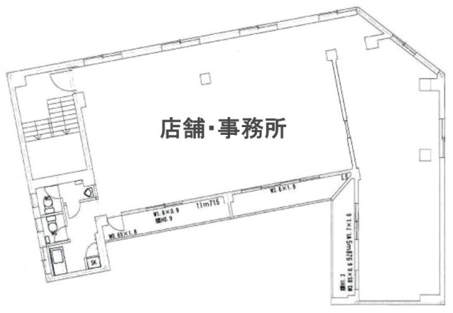 三喜屋ビル4F 間取り図