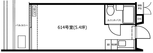 東京ロイヤルプラザ614 間取り図