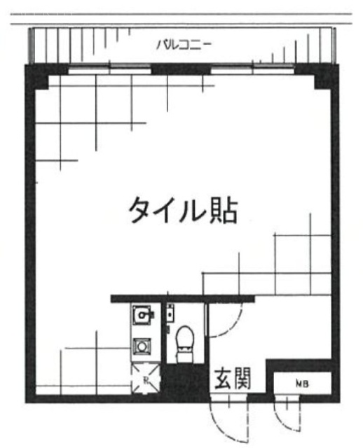 第5スカイビル308 間取り図