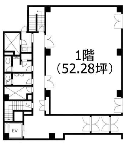 竹の塚ビル1F 間取り図