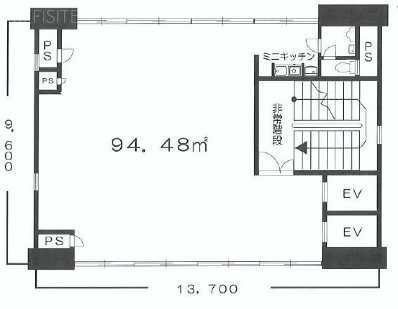 HN28ビル4F 間取り図