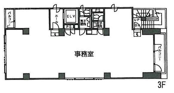 乗物町中央ビル3F 間取り図