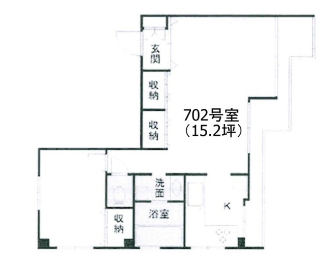 パークヒルズ池田山702 間取り図