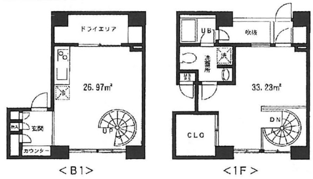 赤坂ONビルディング102 間取り図