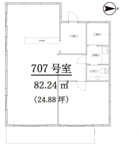 光雲閣707 間取り図