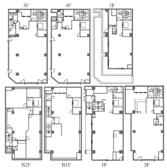 アトリウム日本橋人形町一丁目B2F~5F 間取り図